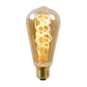 ampoule à filament LED à intensité variable - 14,6 cm - E27 - 5W - 2200K - ambre