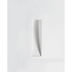 Nova Luce Cirocco - éclairage mural - 24 x 11 cm - plâtre blanc