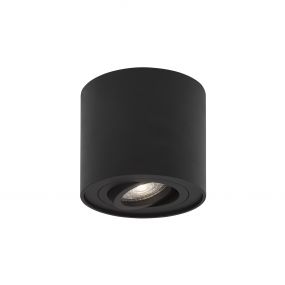 Nova Luce Gozzano - opbouwspot - Ø 8 x 9 cm - zwart