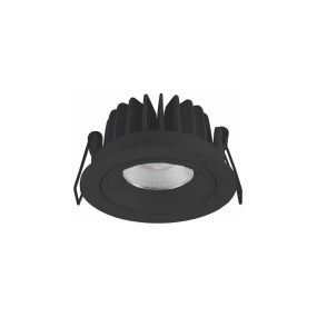 Artdelight Venice 1210 - spot encastré - Ø 90 mm, Ø 83 mm encastré - 10W LED dimmable inclus - IP44 - noir