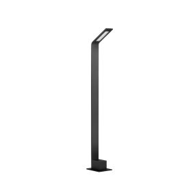 Nova Luce Vel - lampe de jardin - 9,5 x 80 cm - 7W LED inclus - IP65 - noir sablé