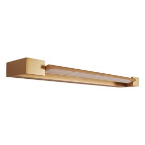 Maxlight Flink - applique murale - 60 x 10 x 4 cm - 18W LED inclus - IP44 - or
