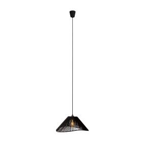 Maxlight Amalfi I - lampe suspendue - Ø 45 x 165 cm - noir