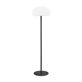 Nordlux Sponge - lampadaire - rechargeable par câble USB - Ø 34 x 126 cm - 6,8W LED dimmable inclus - blanc et noir