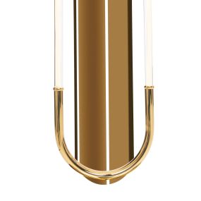 Maxlight Olivia - applique murale - 33 x 7,6 x 83 cm - 15W LED dimmable inclus - or