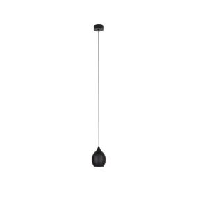 Maxlight Comet Drop - lampe suspendue - Ø 7,2 x 150 cm - 5W LED inclus - noir