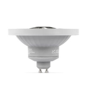 VK Lighting Ampoule LED - Ø 11,1 x 6,8 cm - GU10 - 12W LED inclus dimmable - 2700K - 45° - blanc