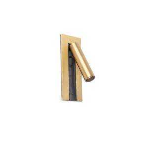 Faro Gabo - lampe de chevet avec port usb - 8 x 18,5 x 6,9 cm - 4,5W LED inclus - bronze