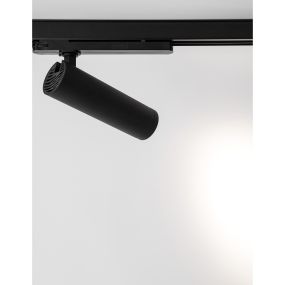 Nova Luce Monvel - Spot sur rail triphasé - 22,4 x 6 x 20 cm - 30W LED inclus - noir sable
