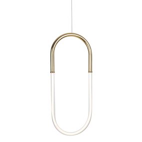 Maxlight Olivia - lampe suspendue - 33 x 180 cm - 15W LED inclus - or