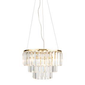 Maxlight Monaco - lampe suspendue - Ø 42 x 150 cm - or