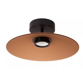 Lucide Menga - lampe suspendue - Ø 40 x 16 cm - 12W LED dimmable inclus - amber
