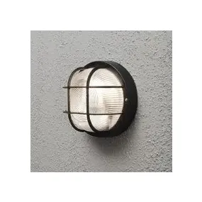 Konstsmide Mantova - applique murale extérieure - 18,5 x 10,5 x 18,5 cm - IP44 - noir