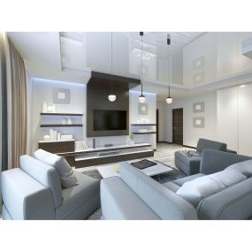 Maxlight Zoom - lampe suspendue - Ø 10 x 200 cm - 6W LED inclus - IP44 - noir