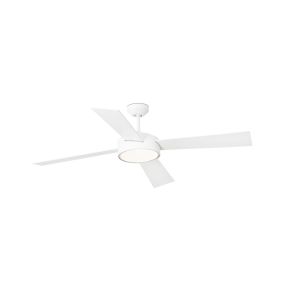 Faro Hydra - ventilateur de plafond avec lumière et télécommande - Ø 133 cm - 22W LED inclus - blanc