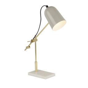 Searchlight Odyssey - lampe à poser - 39 x 49 cm - gris et or
