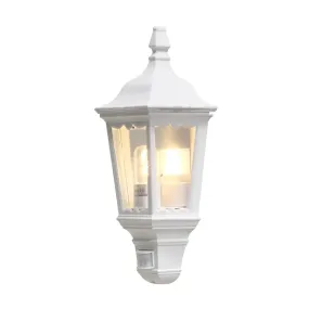 Konstsmide Firenze – applique murale extérieure avec capteur – 25 x 16 x 49,5 cm – IP43 – blanc mat