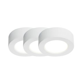 Nordlux Kitchenio - set de 3 - éclairage d'armoire - Ø 6,4 x 2,1 cm - 2W LED inclus - blanc