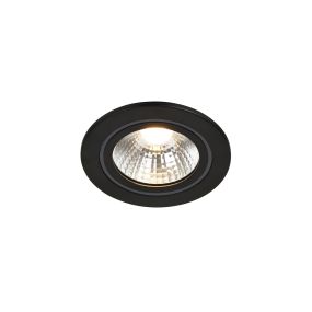 Nordlux Alec 1-Kit - spot encastré - Ø 95 mm, Ø 80 mm encastré - gradateur 3 niveaux - 6,1W LED inclus - IP44 - noir