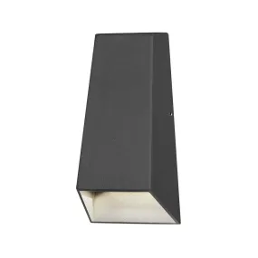 Konstsmide Imola - applique murale extérieure - 9 x 6,5 x 17 cm - LED 6W inclus - IP54 - anthracite