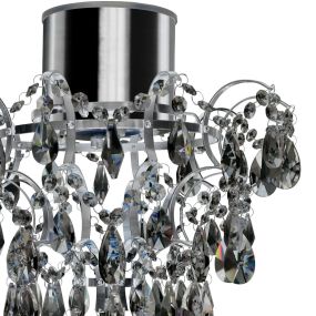 Searchlight Bathroom - lustre de salle de bain - Ø 36 x 38 cm - 4W LED inclus - IP44 - chrome