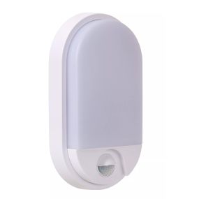Lucide Hups IR - applique murale extérieure avec détecteur - 11,9 x 4,5 x 21,2 cm - 10W LED inclus - IP54 - blanc