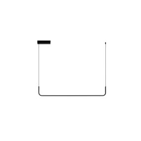 Nova Luce Strita - lampe suspendue -  101 x 150 x 7 cm - 20W LED inclus - noir sablé