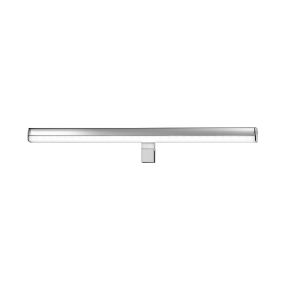 Nova Luce Vanese - miroir lumineux - 49 x 6,5 x 6,5 cm - 12W LED inclus - IP44 - chrome
