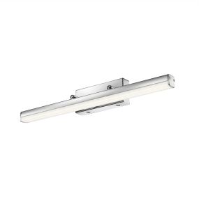 Nova Luce Vanese - miroir lumineux - 49 x 7,5 x 6,5 cm - 12W LED inclus - IP44 - chrome