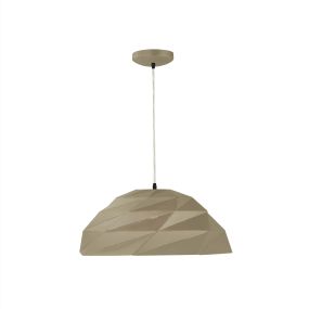 Searchlight Origami - lampe suspendue - Ø 47 x 150 cm - or métallique
