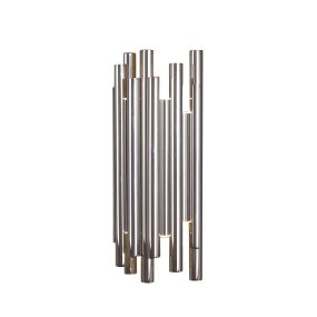 Maxlight Organic - applique murale - 19 x 10 x 43 cm - 8 x 1W LED dimmable inclus - chrome