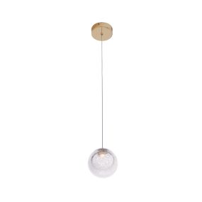 Maxlight Zoe - lampe suspendue - Ø 9,5 x 180 cm - 1,5W LED inclus - or