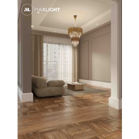 Maxlight Vogue - lampe suspendue - Ø 60 x 170 cm - or