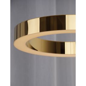 Maxlight Luxury - lampe suspendue - Ø 40 x 250 cm - 25W LED dimmable inclus - gold
