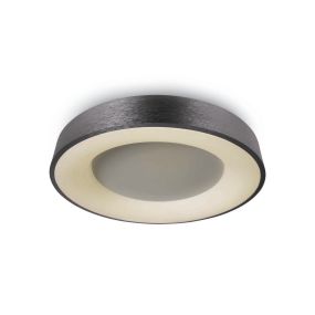 ONE Light Plafo décoratif - plafonnier - Ø 48 x 8,7 cm - 40W LED inclus - anthracite brossé