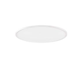 Nova Luce Aoton - plafonnier - Ø 60 x 5 cm - 55W dimmable LED inclus - blanc sablé