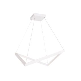 Maxlight Origami - lampe suspendue - 55 x 52 x 150 cm - 40W LED inclus - blanc