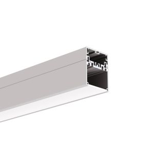 Klus 4050 - profilé LED - 3,7 x 5,02 cm - argent anodisé
