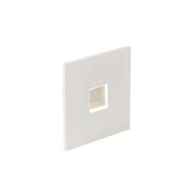 Nova Luce Passaggio - applique à encastrer - 37 x 37 mm, Ø 32 mm encastré - 1W LED inclus - IP54 - blanc