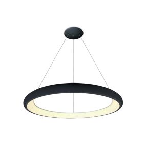ONE Light LED Suspension Rings - lampe suspendue - Ø 61 x 120 cm - 50W LED inclus - noir