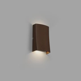 Faro Nairobi - applique murale - 8,5 x 5 x 15 cm - 6W LED inclus - IP54 - brun rouille