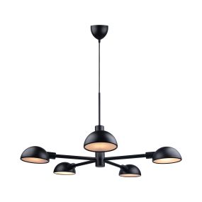 Design For The People Nomi - lampe suspendue 5L - 71 x 338,2 cm - noir