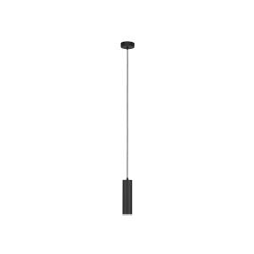 Nova Luce Mao - lampe suspendue - Ø 5,5 x 200 cm - IP44 - noir sablé