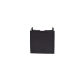 Projectlight Helmut - applique murale - 8 x 4 x 8 cm - 4W LED dimmable incl. - noir
