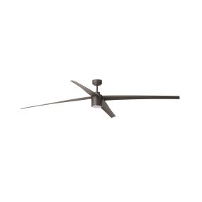 Faro Attos - ventilateur de plafond avec lumière et télécommande - Ø 213 cm - 18W LED dimmable inclus - brun