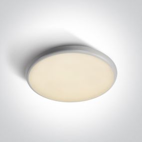 ONE Light LED Slim Plafo Range - plafonnier d'extérieur - Ø 35 x 4 cm - 25W LED inclus - IP54 - blanc - couleur de lumière réglable