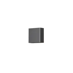 Konstsmide Chieri Square - applique murale extérieure - 11 x 6 x 11 - 4W LED inclus - IP54 - anthracite