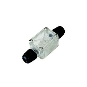 Boîte de jonction étanche à LED intégrée - 2 presse-étoupes - IP67