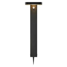 Nordlux Rica Square Solar - lampe de jardin sur pique - Ø 15 x 60 cm - 5W LED inclus. - IP44 - noir