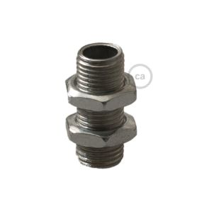 Creative Cables - tige filetée avec 2 écrous - Ø 1 x 2,5 cm - gris métal